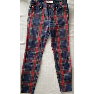 Vineyard‎ Vines 'High Rise Skinny' Flannel Jean Style Pants. Tartan, Women's 4